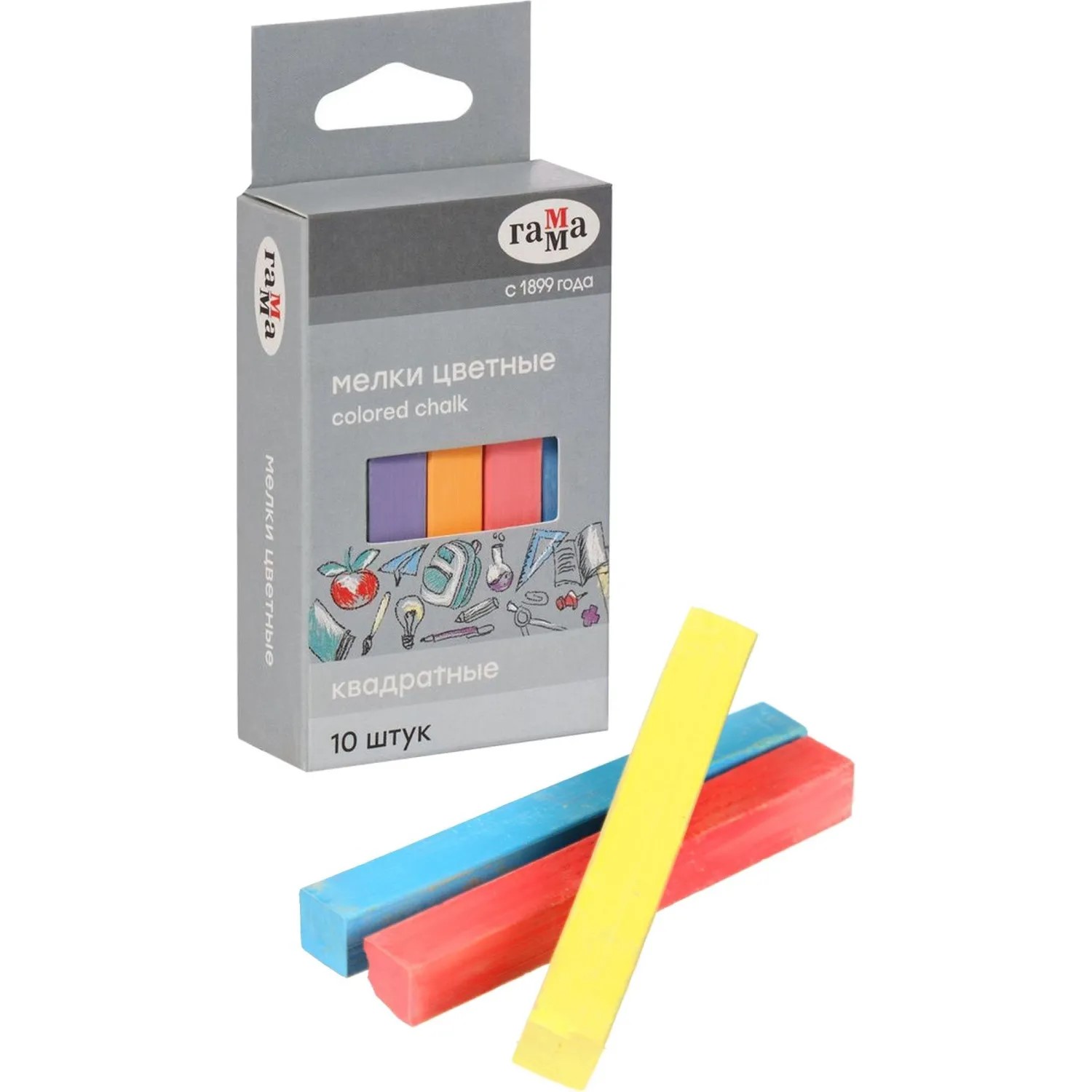 Мел 10 цветов Гамма 0909194