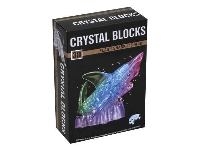 Конструктор 3D Crystal Blocks Акула 1396470