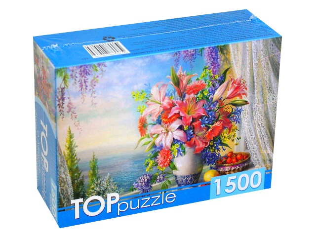 Пазлы 1500 деталей TOPpuzzle О.Дандорф Букет с гладиолусами РУКТП1500-1586