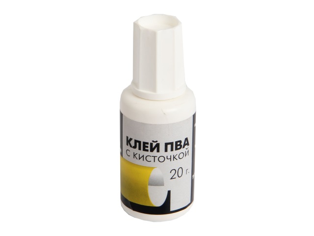 Клей ПВА   20г с кисточкой Гамма Эконом 330005