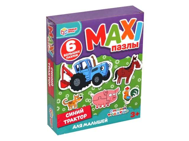 Пазлы Maxi комплект 6в1 Умные игры Синий трактор 322644