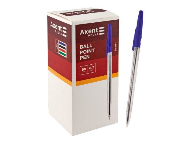Ручка шариковая Axent Delta синяя 1мм DB2051-02
