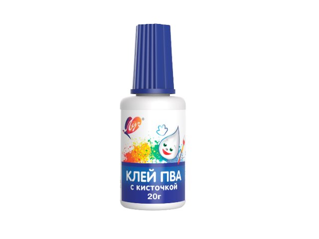 Клей ПВА   20г с кисточкой Луч 29С 1719-08