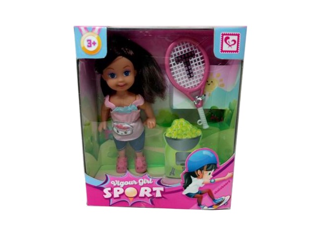 Кукла мини Sport 12см Оксана-теннисистка 1644338