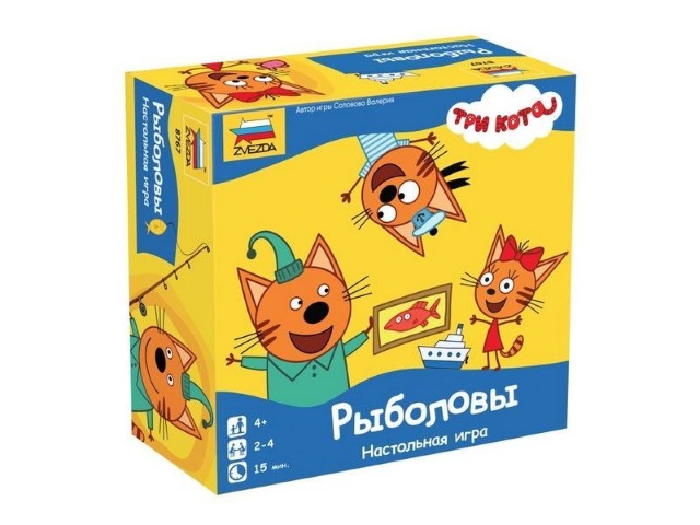 Настольная игра Звезда Три кота Рыболовы 4+ 8767