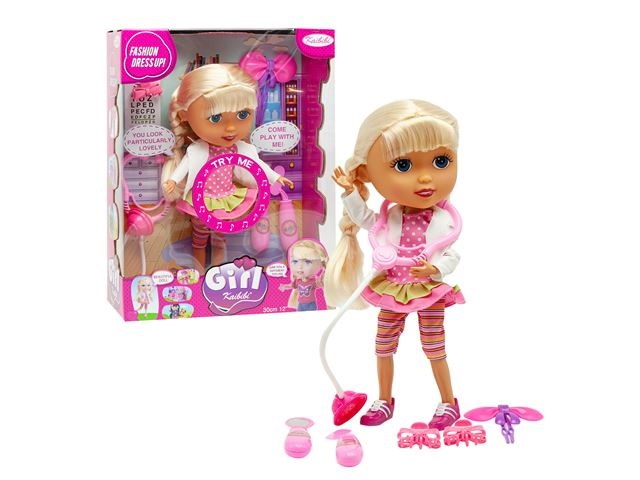 Кукла озвученная Kaibibi Girl 30см с аксессуарами 200111623