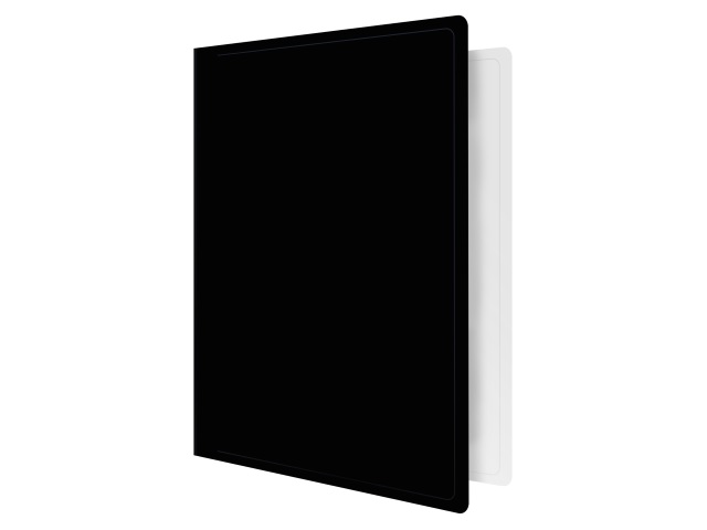 Папка-скоросшиватель А4 Бюрократ BlaсkWhite 0.8мм цветная BWPZ08P