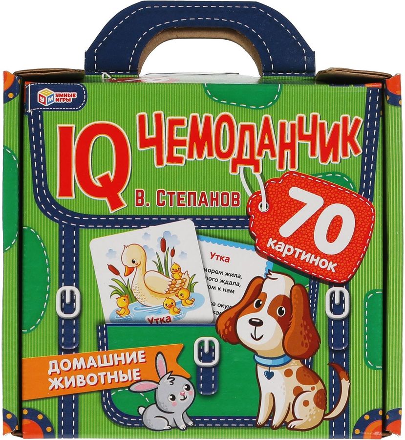 Настольная игра IQ-чемоданчик Домашние животные Умные игры 925442