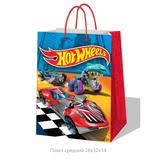 Пакет подарочный бумажный 22*31*10см Чудо-праздник Hot wheels PML125-HW