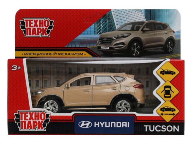 Машина металл Технопарк Hyundai Tucson 12см бежевая TUCSON-12-BG