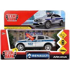 Машина металл Технопарк Renault Arkana Полиция 12см ARKANA-12SLPOL-SR