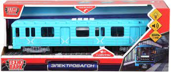 Машина инерционная Технопарк Электровагон 30см SUBWAY-30PL-BU