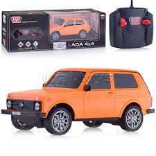 Машина на радиоуправлении Технопарк Lada 18см оранжевая LADA4X4-18L-OR
