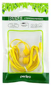 Наушники Perfeo BASE PF-B4215 в пакете желтые