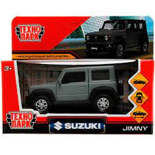 Машина металл SUZUKI JIMNY 11.5 см. двер. баг. инер. сер. кор. Технопарк JIMNY-12FIL-GY