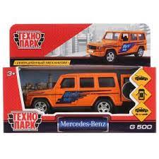 Машина металл MERCEDES-BENZ G-CLASS СПОРТ 12 см. двери. багаж. инерц. кор. Технопарк G-СLASS-S