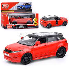 Машина металл LAND ROVER RANGE ROVER EVOQUE 12.5 см красный Технопарк EVOQUE-RD