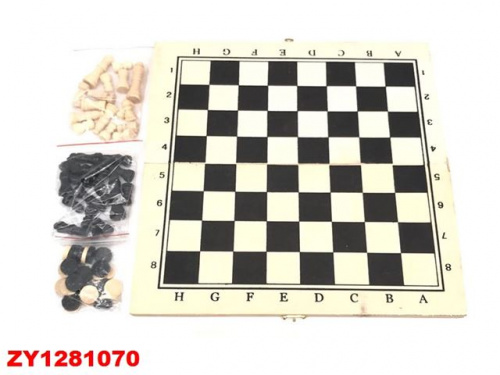 Настольная игра  шашки.нарды 28.5*28.5см ИН-0162