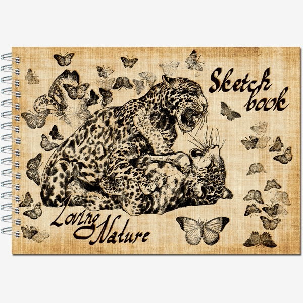 Скетчбук А6 20л 120 г/м2 Sketchbook blask mini 100 2813/20