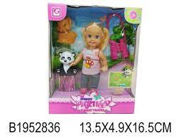 Мини-кукла в наборе 13.5*4.9*16.5 см Инна в зоопарке 1952836