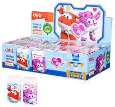 Ластик Deli Super Wings прямоугольный 45*25*12мм EH02000