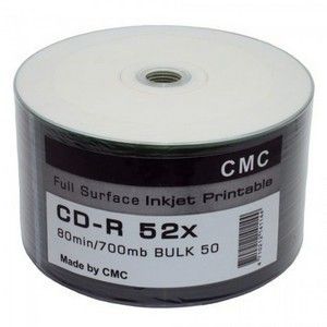 Диск CD-R Printable S- 50 Bulk  CMC 700Mb