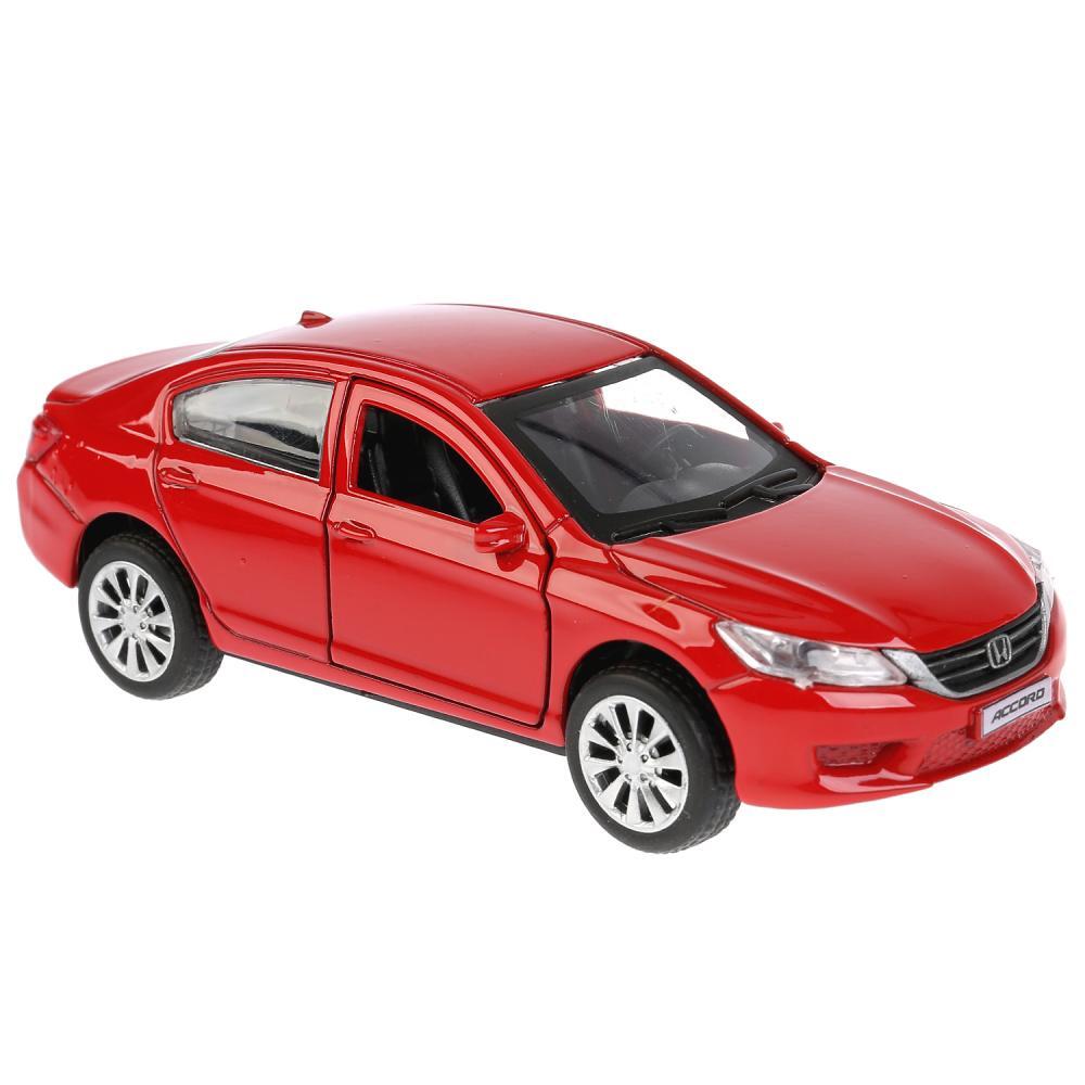 Машина металл HONDA ACCORD длина 12 см. двери. багаж. инерц. серый. кор. Технопарк в кор.2*36шт