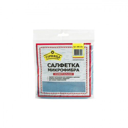 Салфетка микрофибра 30*30 см Горница 406-152
