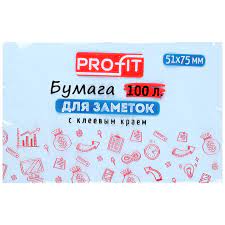 Стикер 75* 75мм Prof Press 100л голубой 3Б-5574