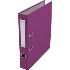 Регистратор  А4/50 Lamark фиолетовый с металлической окантовкой AF0601-VL1