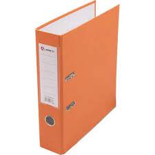 Регистратор  А4/80 Lamark оранжевый с металлической окантовкой AF0600-OR1