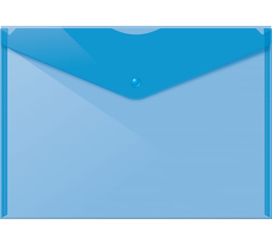 Папка конверт на кнопке А4 Dolce Costo синяя D00399-BL