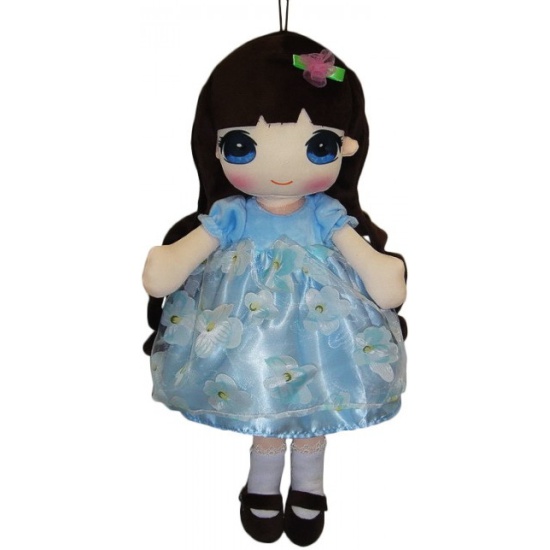 Кукла мягкая 50см в голубом платье ABToys M6048