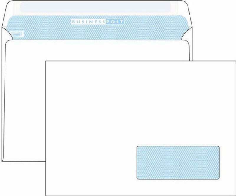 Конверт С5 СК (стрип) 16.2*23см белый с отрывной лентой и окном