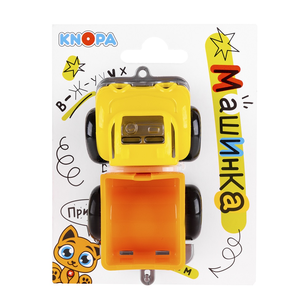 Машинка грузовик "Вжух на стройке" 10 см КНОПА 1/15