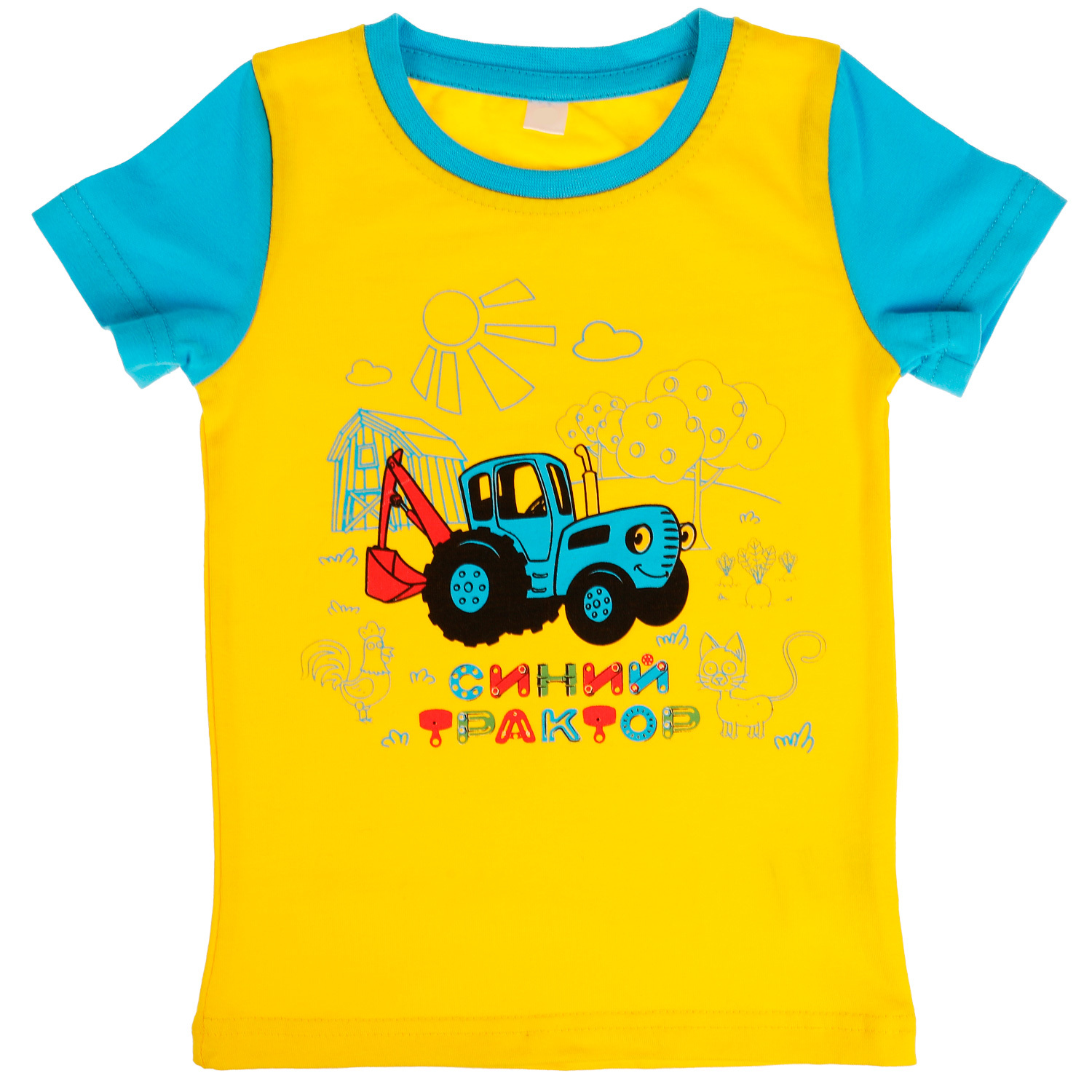 Майка детская СИНИЙ ТРАКТОР р-р 92 RIKI KIDS в кор.50шт