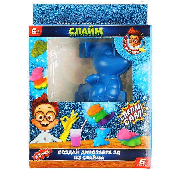 Игрушка опыты &quot;слайм:сделай сам динозавра&quot;. 6 предм. в кор. ТМ &quot;Школа ученого&quot; в кор.2*72шт