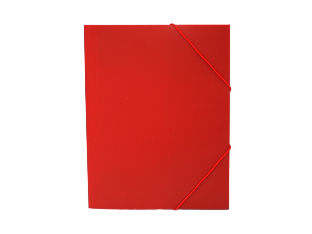 Папка на резинке А4 Бюрократ красная PR05red