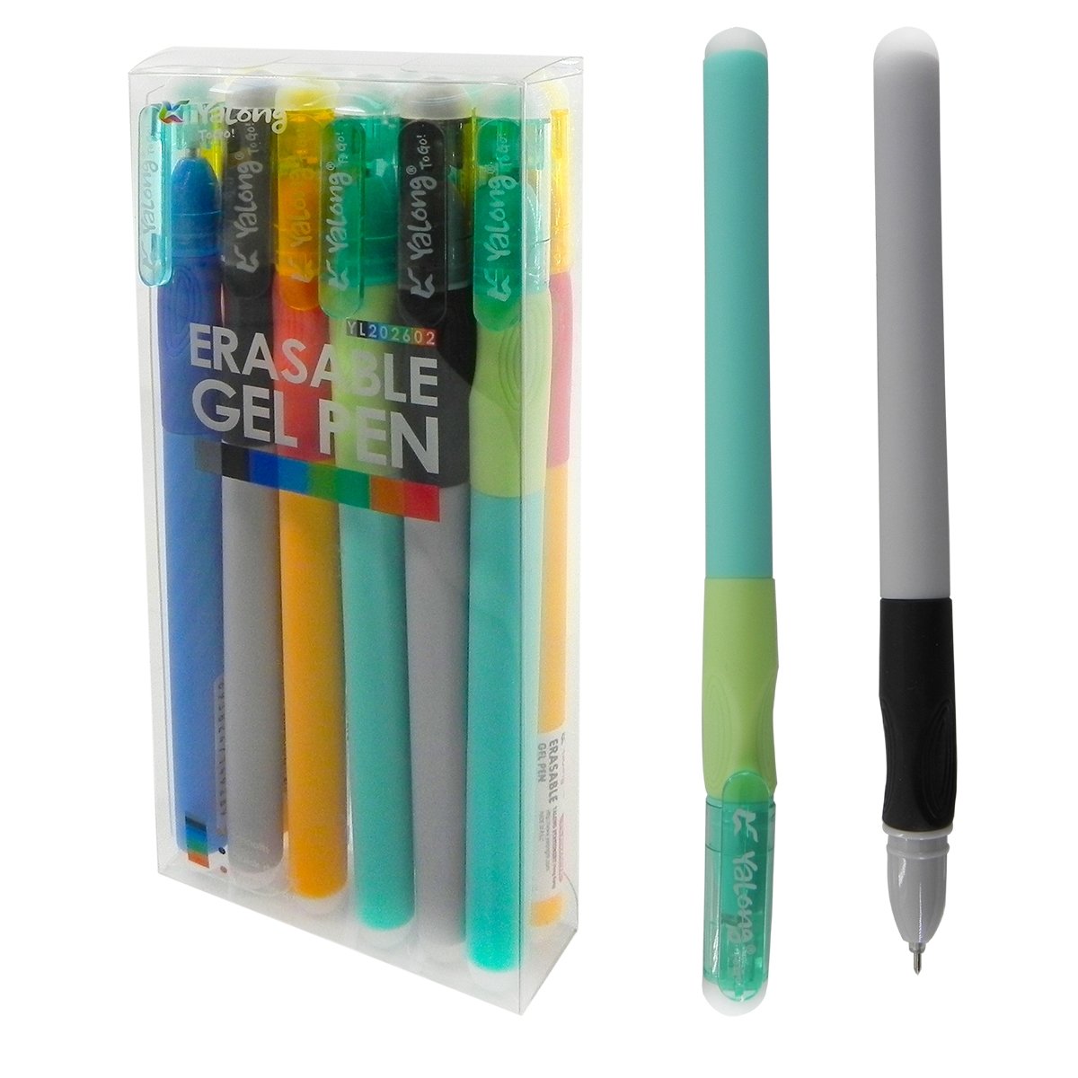 Ручка гелевая пиши-стирай Yalong Bright color 0.5 мм синяя YL202602/12/144