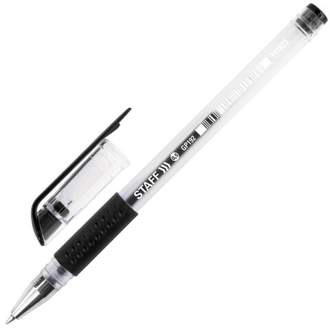 Ручка гелевая Staff Everyday GP-192 черная 0.5мм 141823