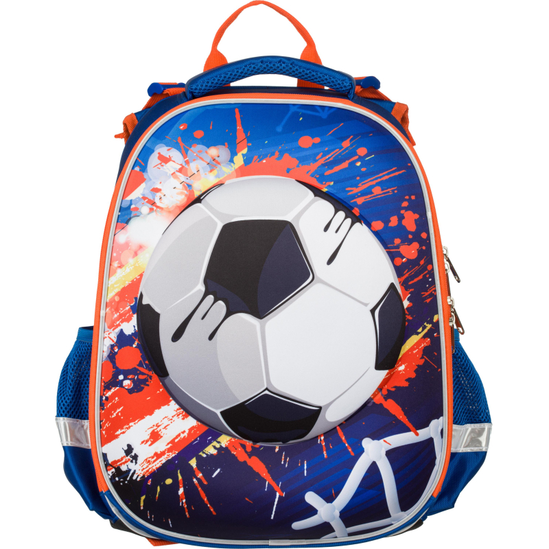Ранец школьный 3D football. 2 отд 290х150х390 мм 1874820