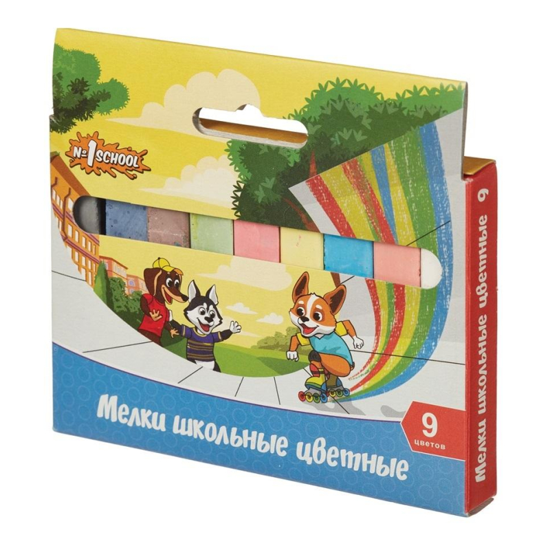Мел  9 цветов №1 School Шустрики 1094659/20