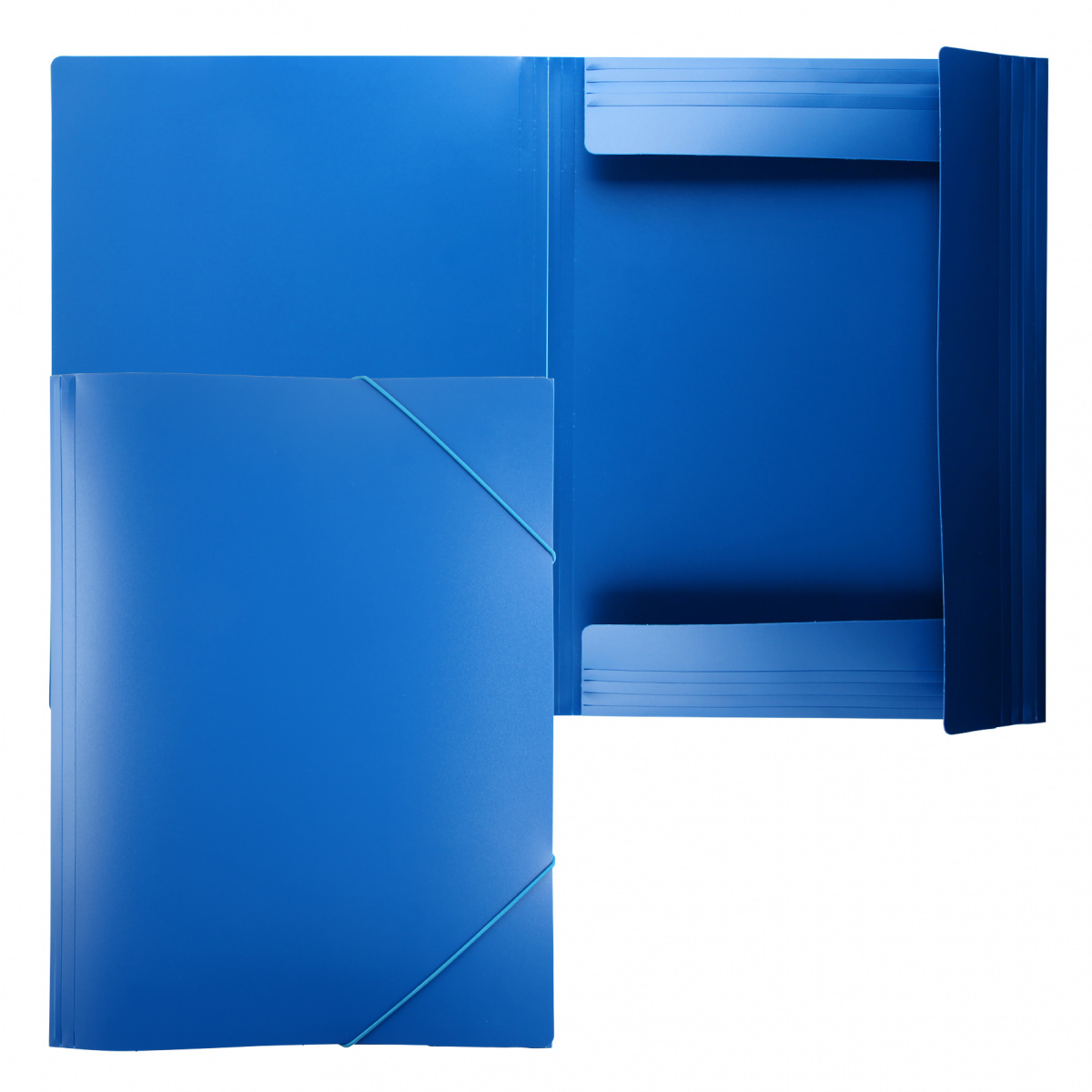 Папка на резинке А3 Klerk синяя 213906