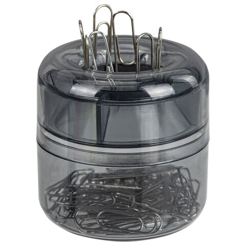 Подставка для скрепок магнитная STAFF "Basic". прозрачный корпус. 270556. 59