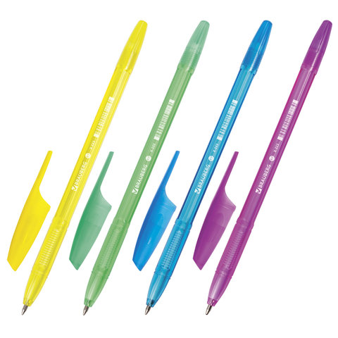 Ручка шариковая Brauberg X-333 NEON синяя 0.5мм 142829
