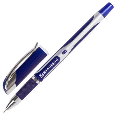 Ручка шариковая масляная BRAUBERG &quot;Delta Plus  синяя 0.7мм 142689