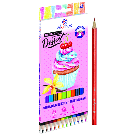 Карандаши цветные  12цв шестигранные Dolce Vita 5022611