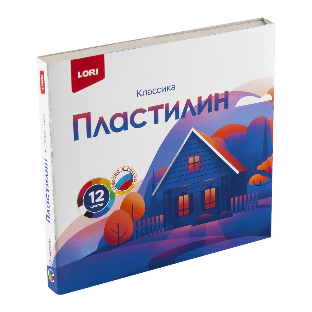 Пластилин КЛАССИКА 12 цв. 20 гр. пенал Плк-014