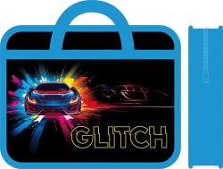 Папка детская А4 пластиковая. с ручками 330/260/75 GLITCH 2025 ПМ-А4-25