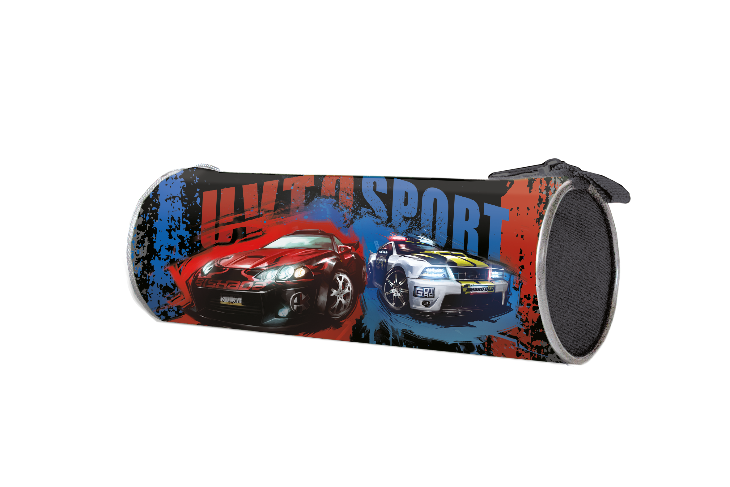 Пенал-тубус на молнии большой печать на ткани 195/85 ПТ-02 AUTO SPORT 2023 ПТ-02